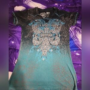 Affliction short sleeved v-neck shirt